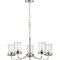 Progress Lighting Winslett Collection Brushed Nickel Five-Light Chandelier P400206-009 - alternate 2